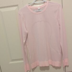Lululemon Athletica Women's Light Pink Long Sleeve Swiftly Shirt/Size 6